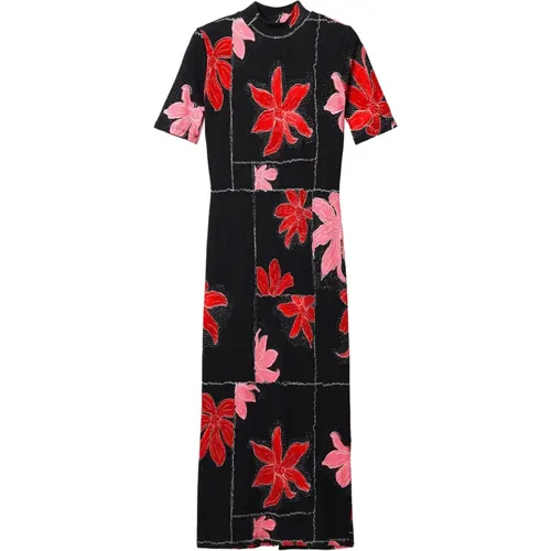 Elegantes Midi-Kleid für Frauen , Damen, Größe: S - Desigual - Modalova