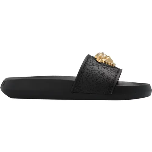 Slides with Medusa head , female, Sizes: 4 UK - Versace - Modalova