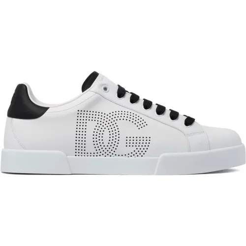 Weiße Sneakers , Herren, Größe: 41 EU - Dolce & Gabbana - Modalova