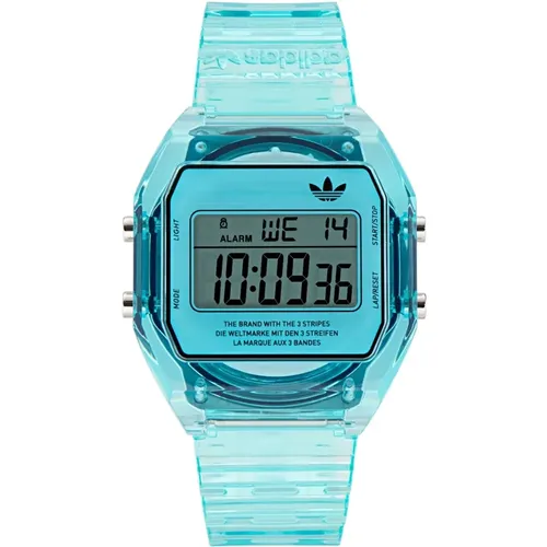 Digital Two Crystal Resin Watch , unisex, Sizes: ONE SIZE - Adidas - Modalova