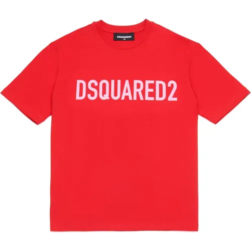 Bio-Baumwoll-T-Shirt mit Logo - Dsquared2 - Modalova