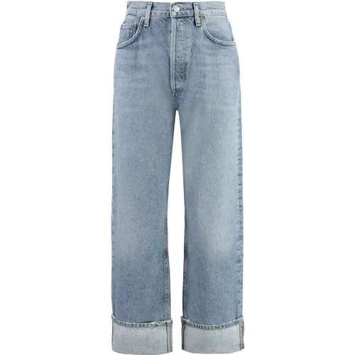 Zerissene Fran straight leg jeans , Damen, Größe: W27 - Agolde - Modalova