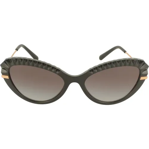 Pliss Cat Eye Sonnenbrille , Damen, Größe: 55 MM - Dolce & Gabbana - Modalova