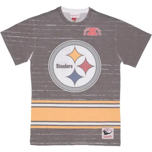 Pittsburgh Steelers NFL Tee Shirt , male, Sizes: S, XL, M, L - Mitchell & Ness - Modalova