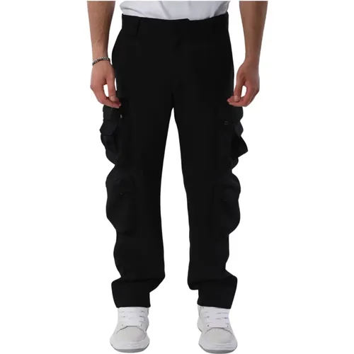 Cargo Twill Pants with Zip Pockets , male, Sizes: XL, L, M - Diesel - Modalova