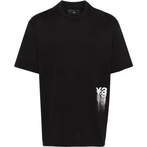 Modernes Grafik T-Shirt , Herren, Größe: L - Y-3 - Modalova