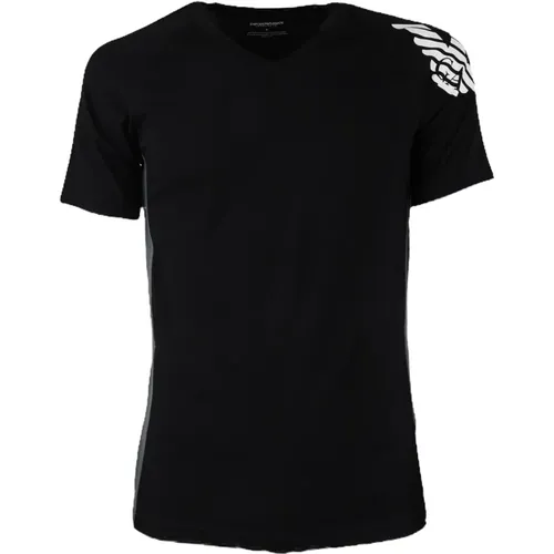 Men Cotton T-Shirt , male, Sizes: L, S, XL - Emporio Armani - Modalova