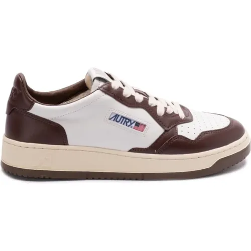 Leather Sneakers Panelled Design , male, Sizes: 7 UK, 6 UK, 8 UK, 9 UK, 10 UK, 11 UK - Autry - Modalova