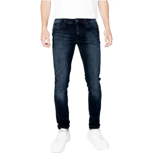 Herren Jeans in Blau mit Reißverschluss und Knopf , Herren, Größe: W29 - Antony Morato - Modalova
