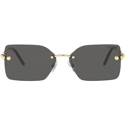 Womens Rectangular Sunglasses , female, Sizes: 59 MM - Tiffany - Modalova