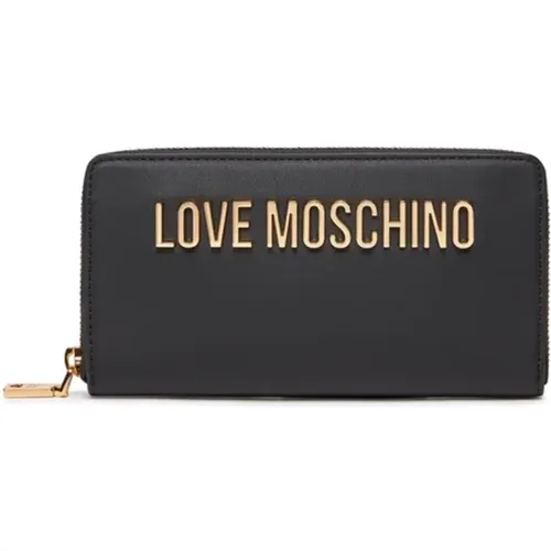 Schwarze Geldbörsen für Frauen , Damen, Größe: ONE Size - Love Moschino - Modalova