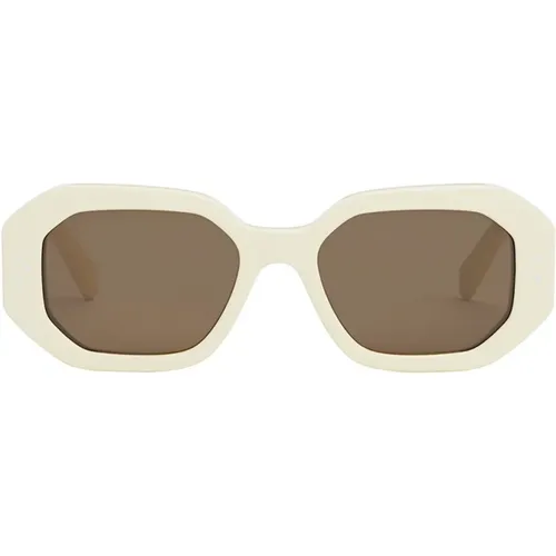 Große Punkte Sonnenbrille , Damen, Größe: 52 MM - Celine - Modalova