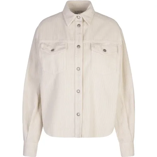 Corduroy Overshirt with Classic Collar , female, Sizes: XS, S - Jacob Cohën - Modalova