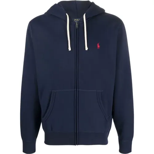 Logo Full Zip Sweatshirt , male, Sizes: L - Ralph Lauren - Modalova