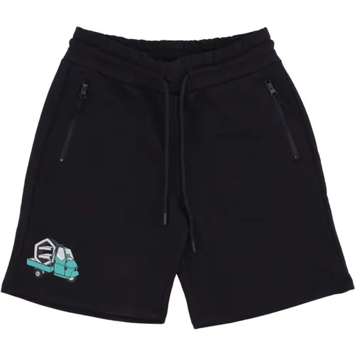 Sweatpant Shorts Elastic Waist , male, Sizes: L, XL - Dolly Noire - Modalova