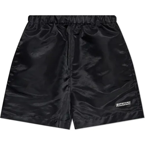 Shorts mit Logo , unisex, Größe: XS - Sporty & Rich - Modalova