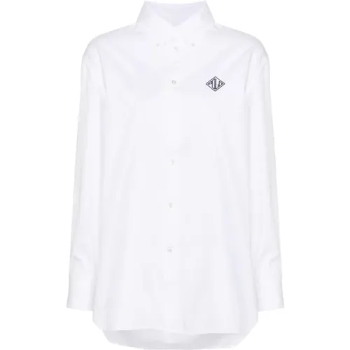 Long sleeve button front shirt , female, Sizes: S - Polo Ralph Lauren - Modalova