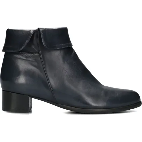 Blaue Leder Stiefeletten , Damen, Größe: 37 1/2 EU - Everybody - Modalova