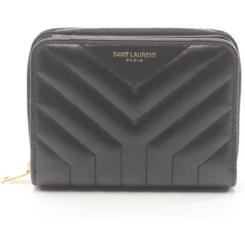 Pre-owned Leather wallets , female, Sizes: ONE SIZE - Saint Laurent Vintage - Modalova