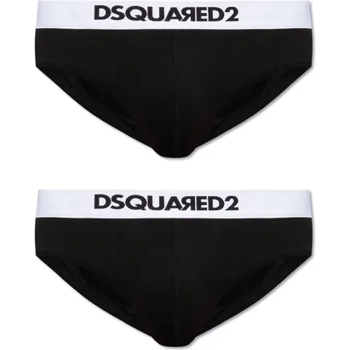 Briefs two-pack , male, Sizes: L - Dsquared2 - Modalova