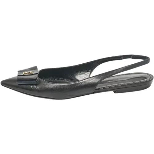 Pre-owned Leder flats - Yves Saint Laurent Vintage - Modalova