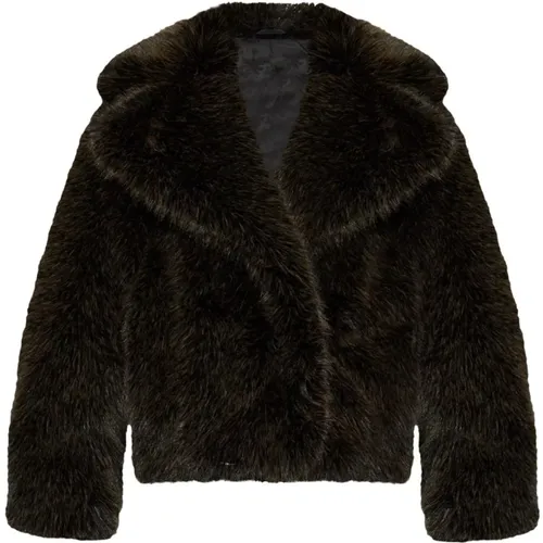 Faux-Fur Coffee Jackets , female, Sizes: M - Kenzo - Modalova