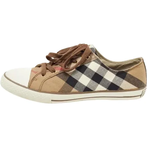 Pre-owned Canvas sneakers , female, Sizes: 11 UK - Burberry Vintage - Modalova