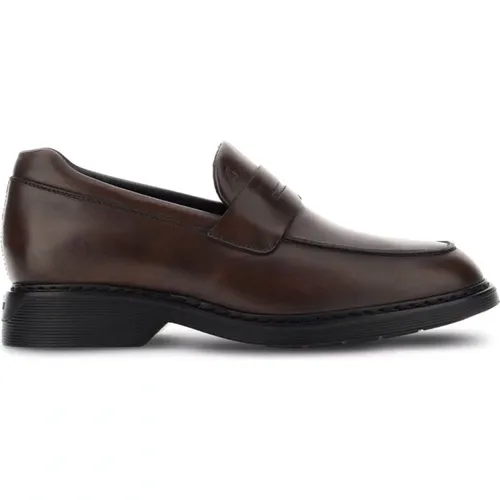 Men`s Crosta Loafers: Stylish and Comfortable , male, Sizes: 9 UK - Hogan - Modalova