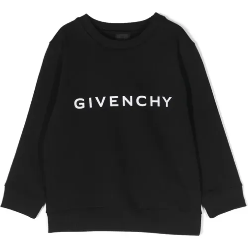 Schwarzer Baumwollpullover mit Logodruck,Sweatshirts - Givenchy - Modalova