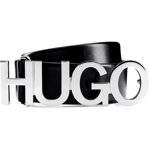 Belt in pelle logo fibbia Zula Belt 4 cm 50391327 , female, Sizes: 75 CM, 70 CM - Hugo Boss - Modalova