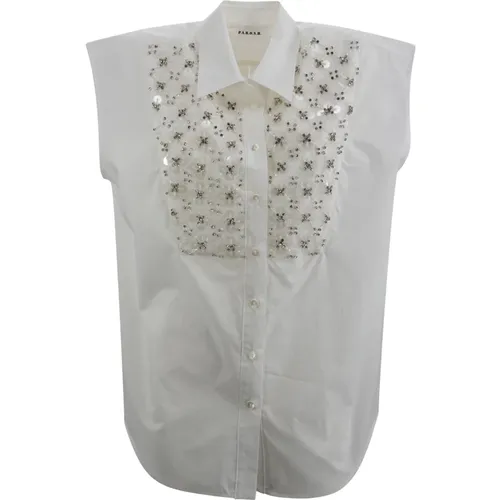 Cotton Sleeveless Shirt , female, Sizes: XS - P.a.r.o.s.h. - Modalova