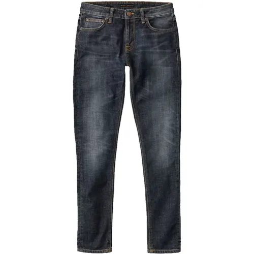 Jeans Skinny Lin Aged Indigo , male, Sizes: W31 - Nudie Jeans - Modalova