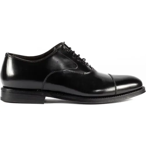 Schwarze Leder Oxford Schuhe , Herren, Größe: 42 EU - Green George - Modalova