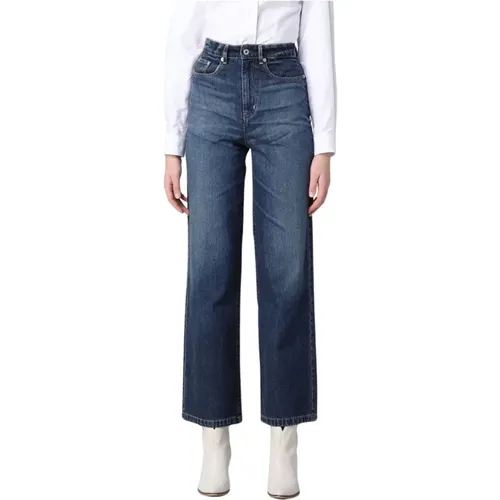 High-Waisted Indigo Denim Jeans , female, Sizes: W25, W27, W26 - Kenzo - Modalova
