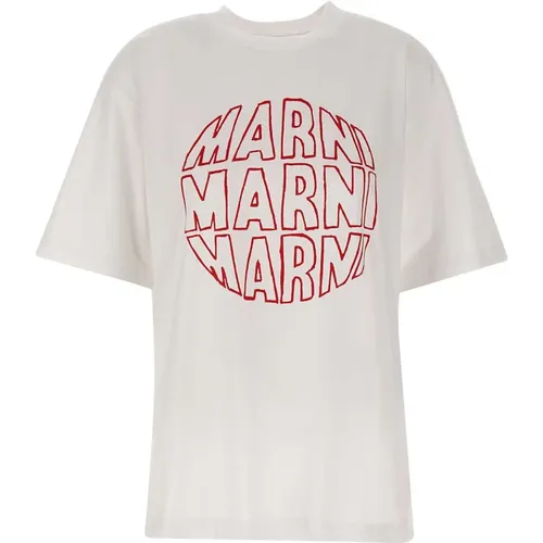 Lily Damen Baumwoll T-Shirt Marni - Marni - Modalova
