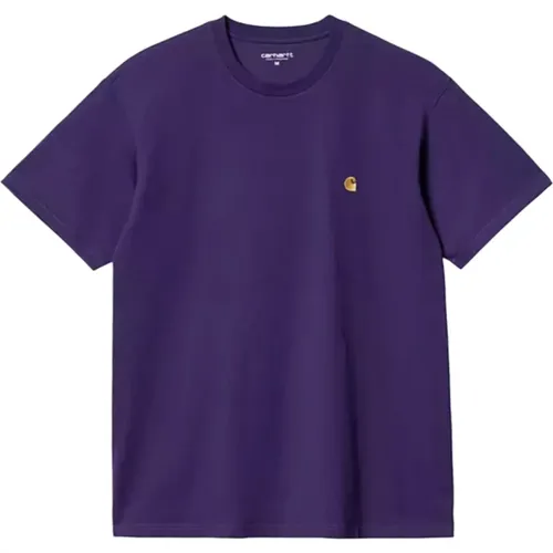 Chase T-Shirt in Tyrian Gold , Herren, Größe: S - Carhartt WIP - Modalova