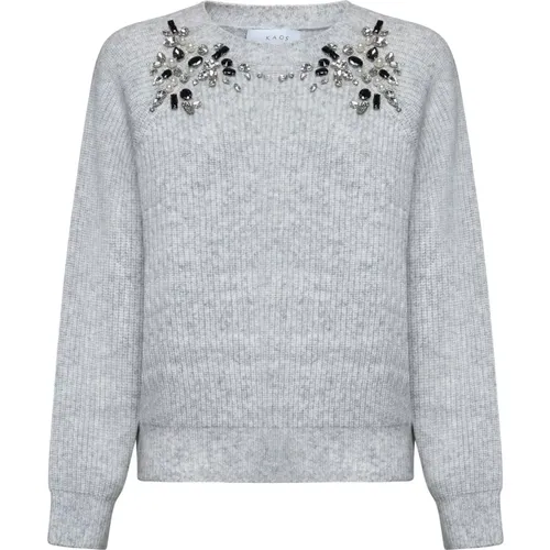 Light Grey Sweaters Collection , female, Sizes: S, XS, L, M - Kaos - Modalova