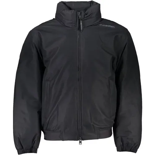 Waterproof Jacket with Removable Hood and Contrast Details , male, Sizes: M, XL, 2XL - Calvin Klein - Modalova