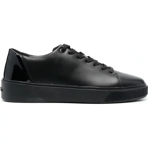 Leather Sneakers for Men , male, Sizes: 10 UK - Calvin Klein - Modalova
