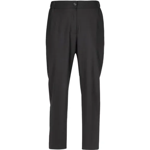 Gerade Twill-Hose mit Elastischem Bund , Damen, Größe: 2XS - Ottod'Ame - Modalova