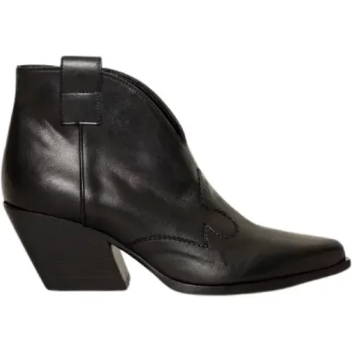 Vintage Leather Texano Boots , female, Sizes: 4 UK, 7 UK, 3 UK - Elena Iachi - Modalova