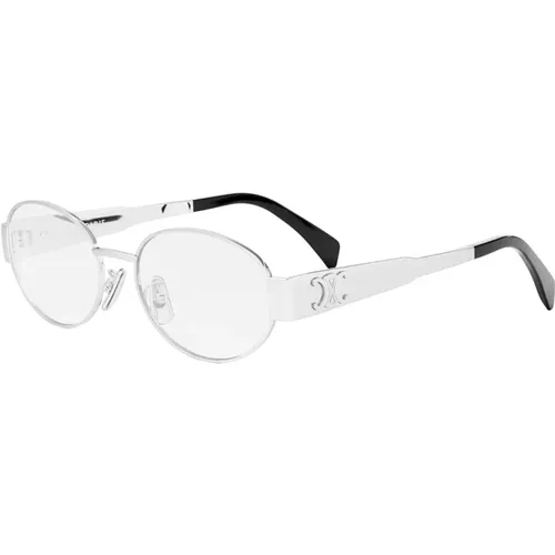 Metal TriompheLarge Eyeglass Frames , unisex, Sizes: ONE SIZE - Celine - Modalova