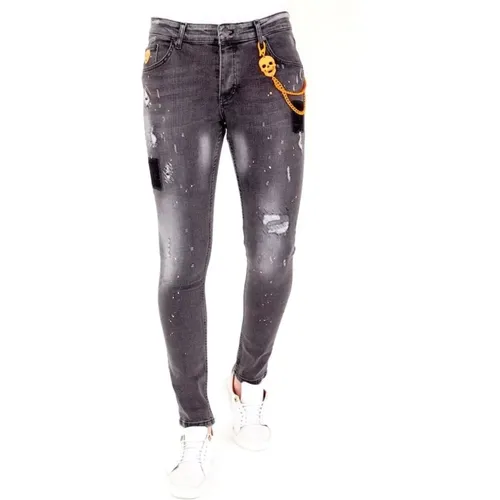 Jeans mit Spritzern - 1034 , Herren, Größe: W33 - Local Fanatic - Modalova