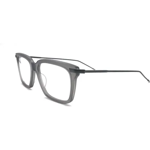 Grey Optical Frames International Fit , male, Sizes: 51 MM - Thom Browne - Modalova