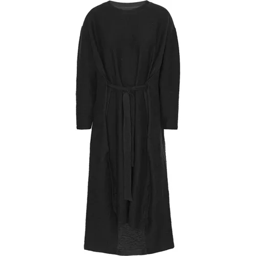 Schwarzes Tape Jersey Kleid , Damen, Größe: XS - Henrik Vibskov - Modalova