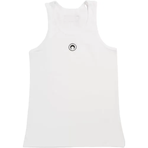 Cotton Tank Top in , male, Sizes: XL - Marine Serre - Modalova