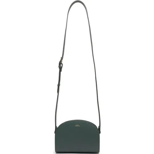 Leather Mini Shoulder Bag with Logo , female, Sizes: ONE SIZE - A.p.c. - Modalova