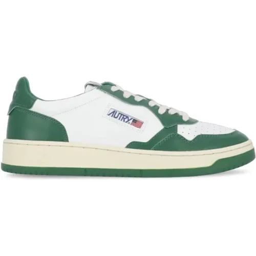 Grüne Ledersneakers für Männer - Autry - Modalova