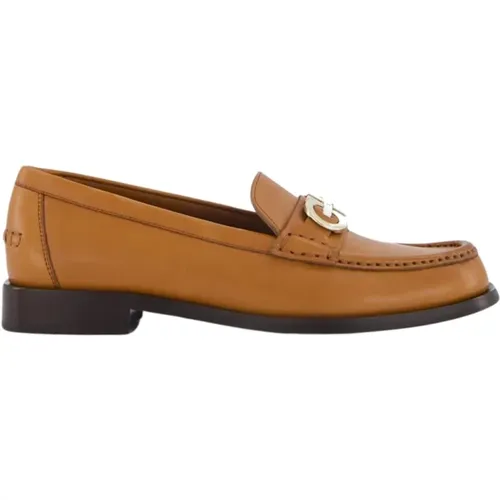 Moccasin With Gancini Ornament , female, Sizes: 1 1/2 UK, 5 1/2 UK, 7 1/2 UK - Salvatore Ferragamo - Modalova