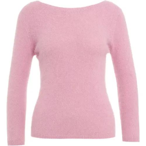 Angora Crew Neck Strickpullover - Roberto Collina - Modalova